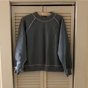H&M Periwinkle Blue Mockneck Sweatshirt